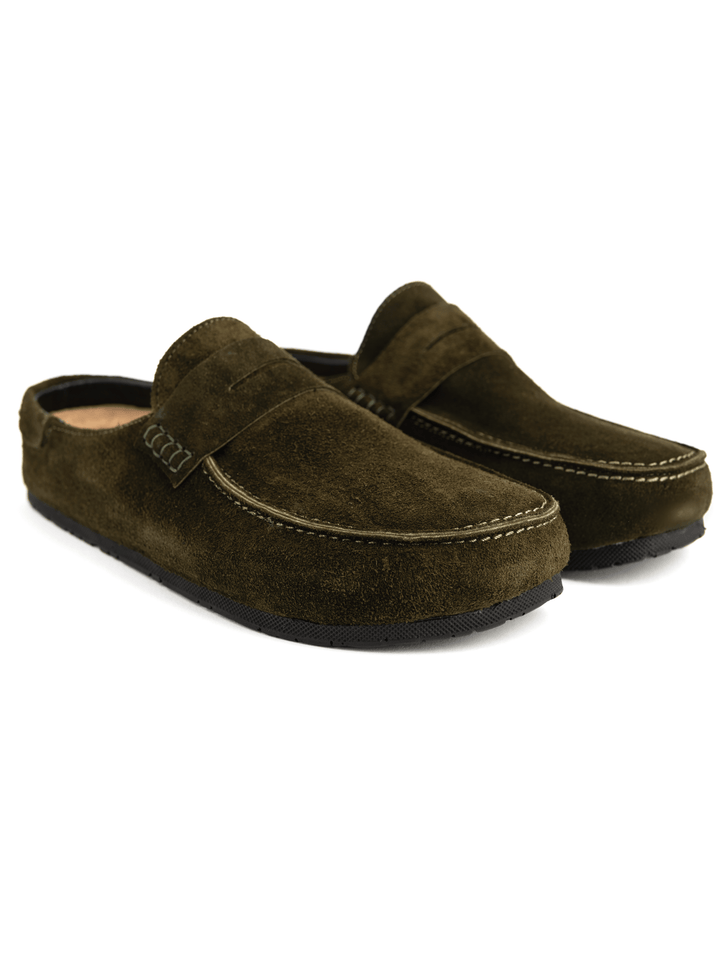 Zhivago Men Men Winter Slides Lenn Olive Green- Men
