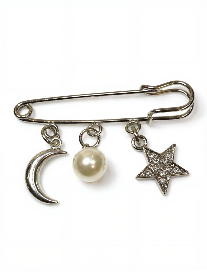 Zhivago Women Accessories Moon Star Pearl Pin Aura Pins