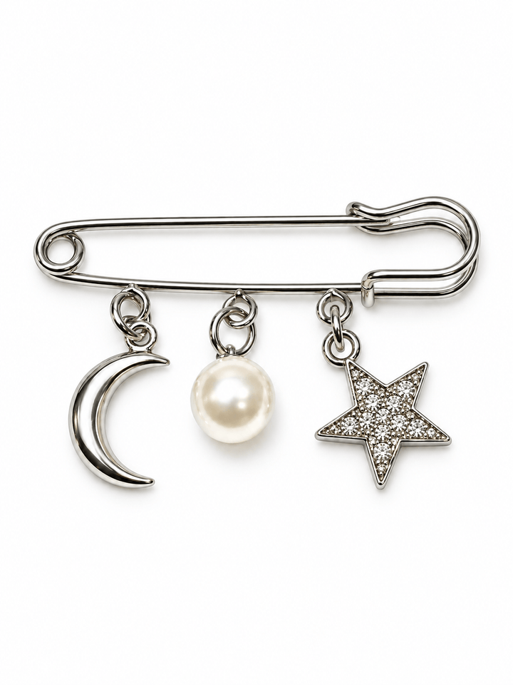 Zhivago Women Accessories Moon Star Pearl Pin Aura Pins