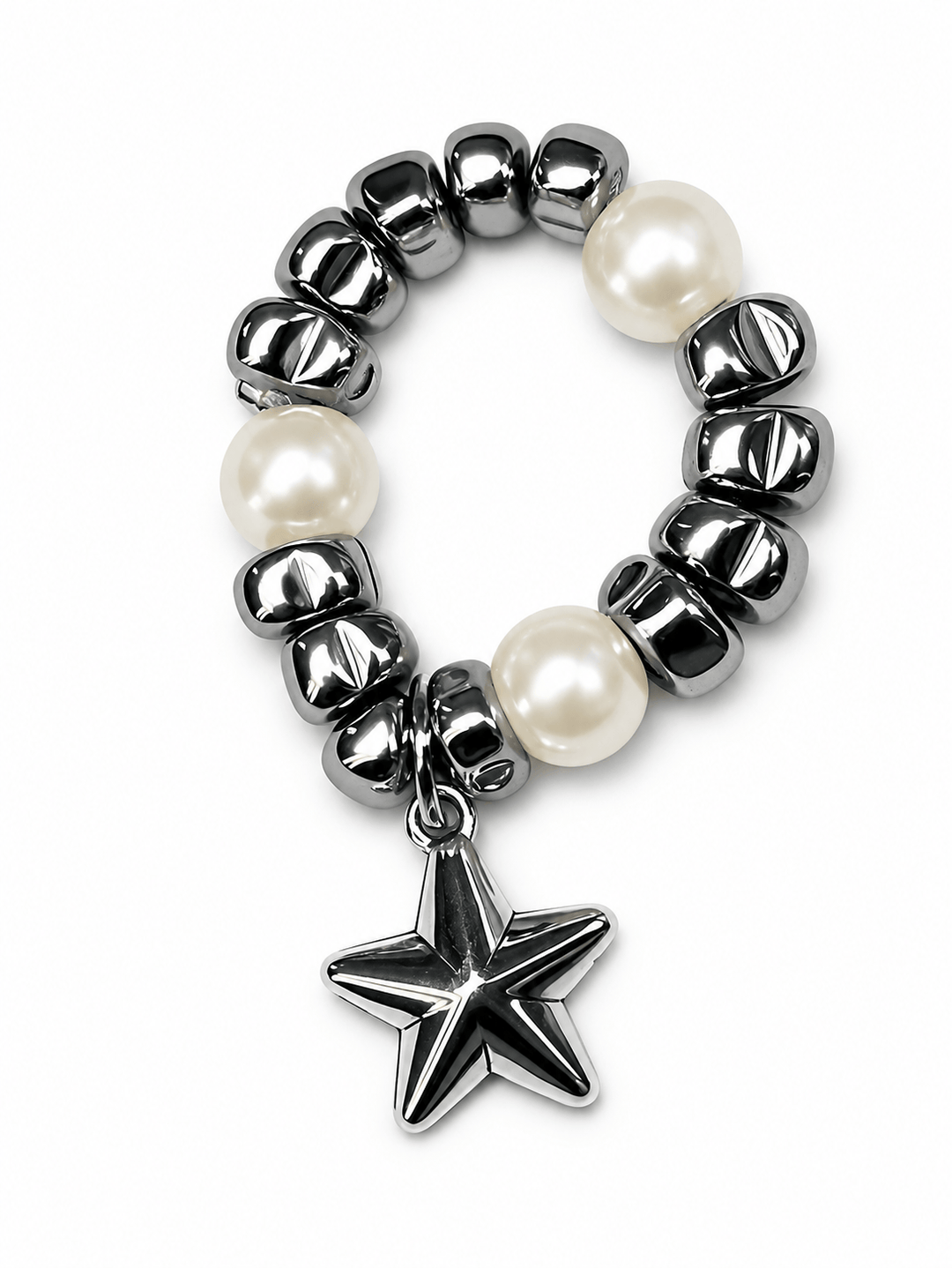 Zhivago Women Accessories Silver Star with Pearls Harmony Charms