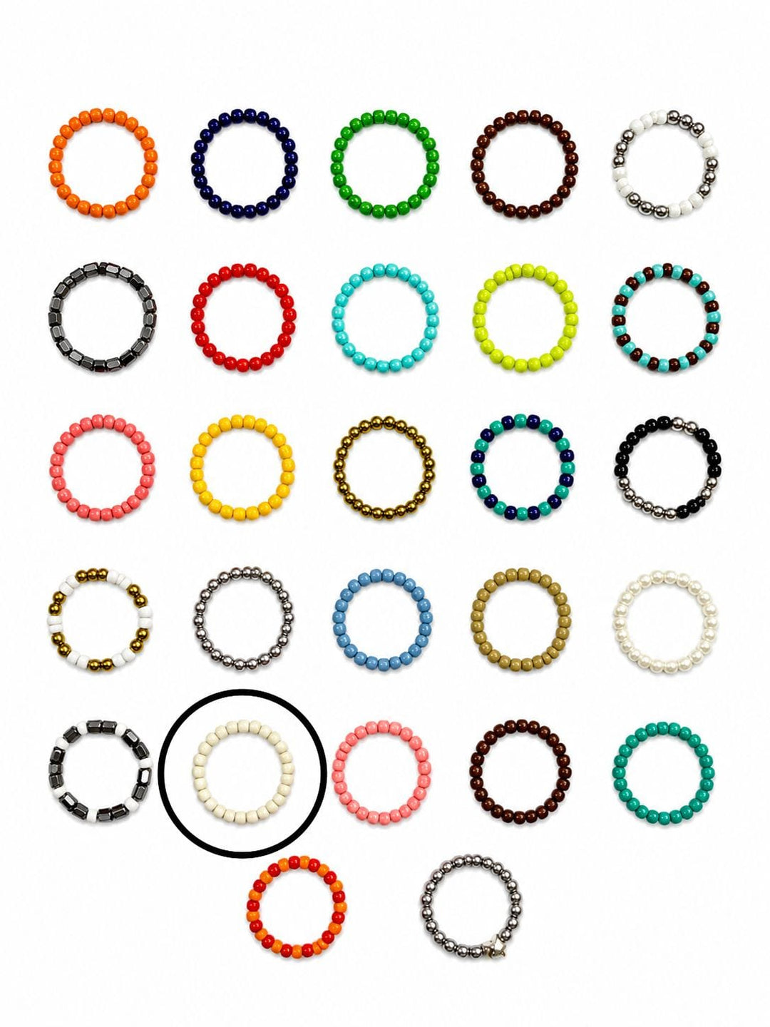 Zhivago Women Accessories Off White Ring Charms