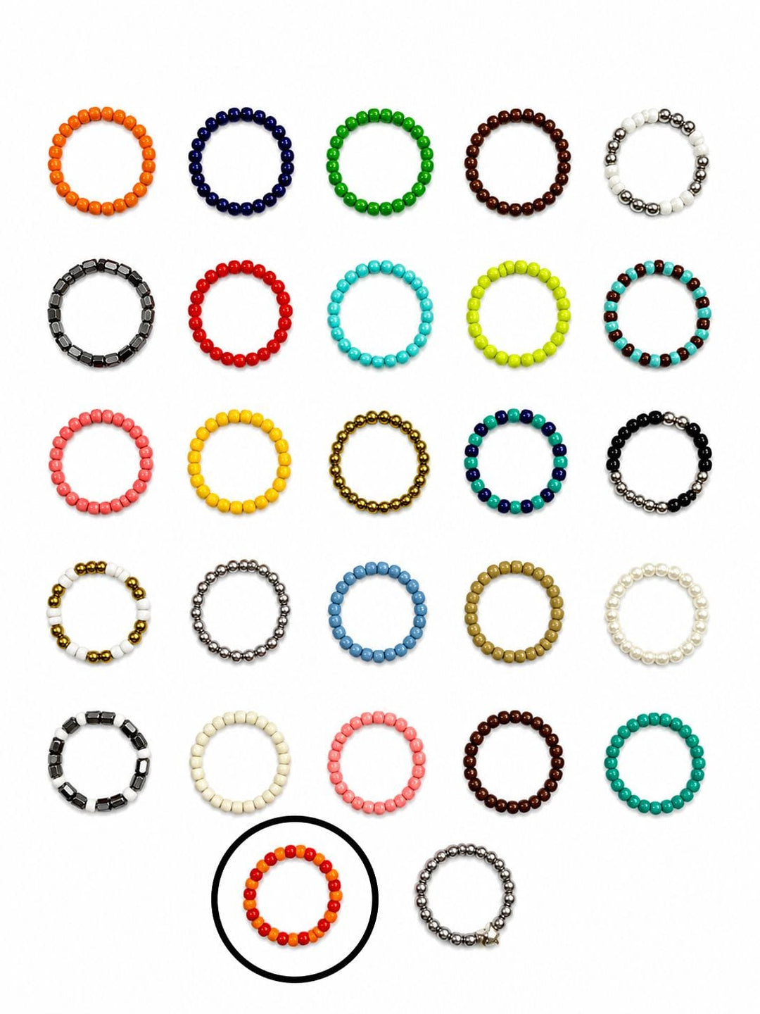 Zhivago Women Accessories Orange and Red Ring Charms