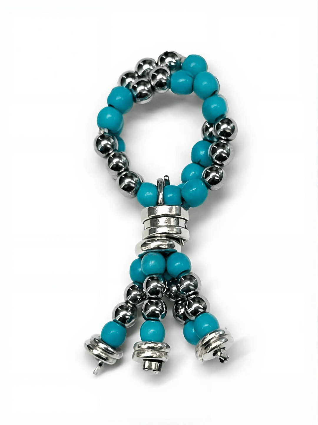 Zhivago Women Accessories Blue and Silver Tala Beads
