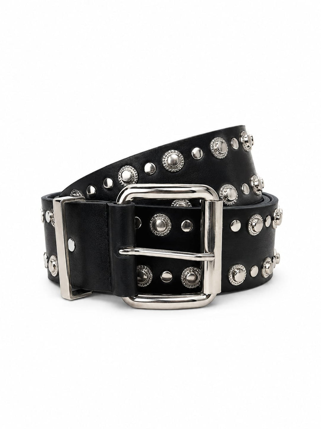Zhivago Women Women Accessories 115CM Midnight Stud Belt – Genuine Leather
