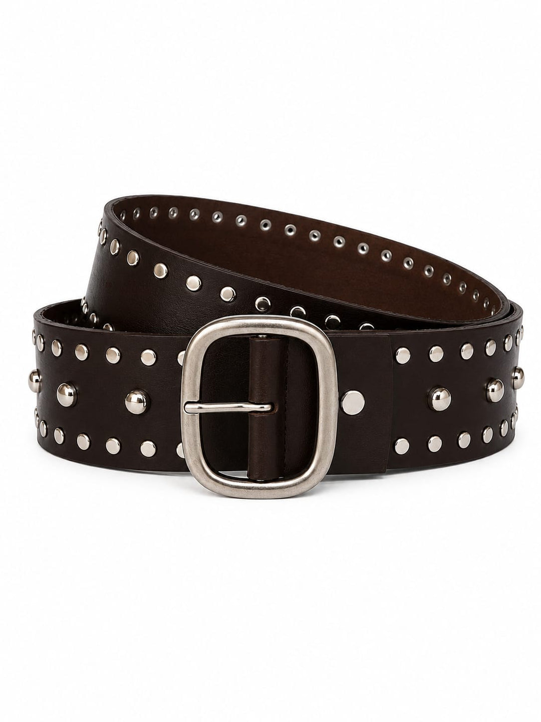 Zhivago Women Women Accessories 115CM Studden Brown Belt – Genuine Leather