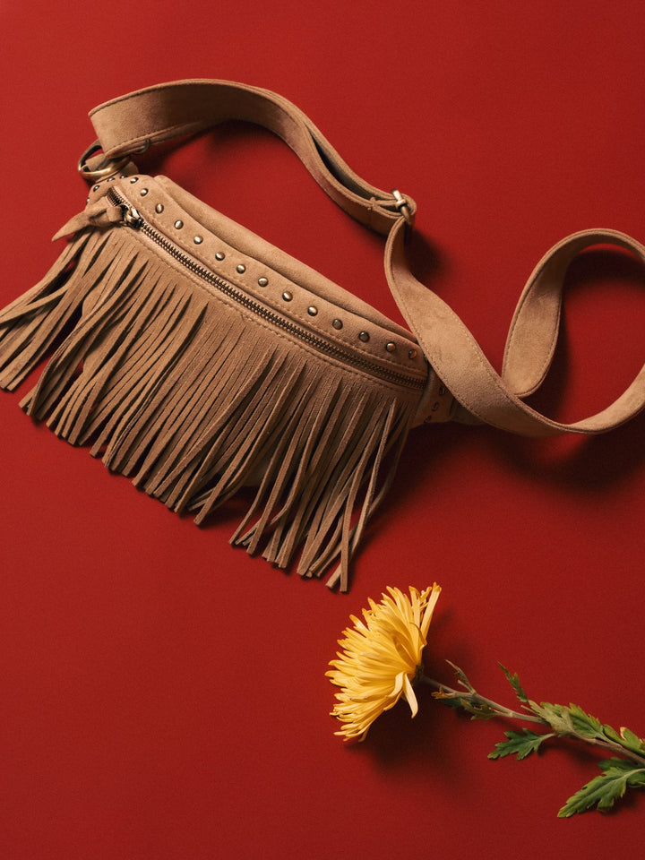 Zhivago Women Women Bags Beige Rove Fringe Waist Bag