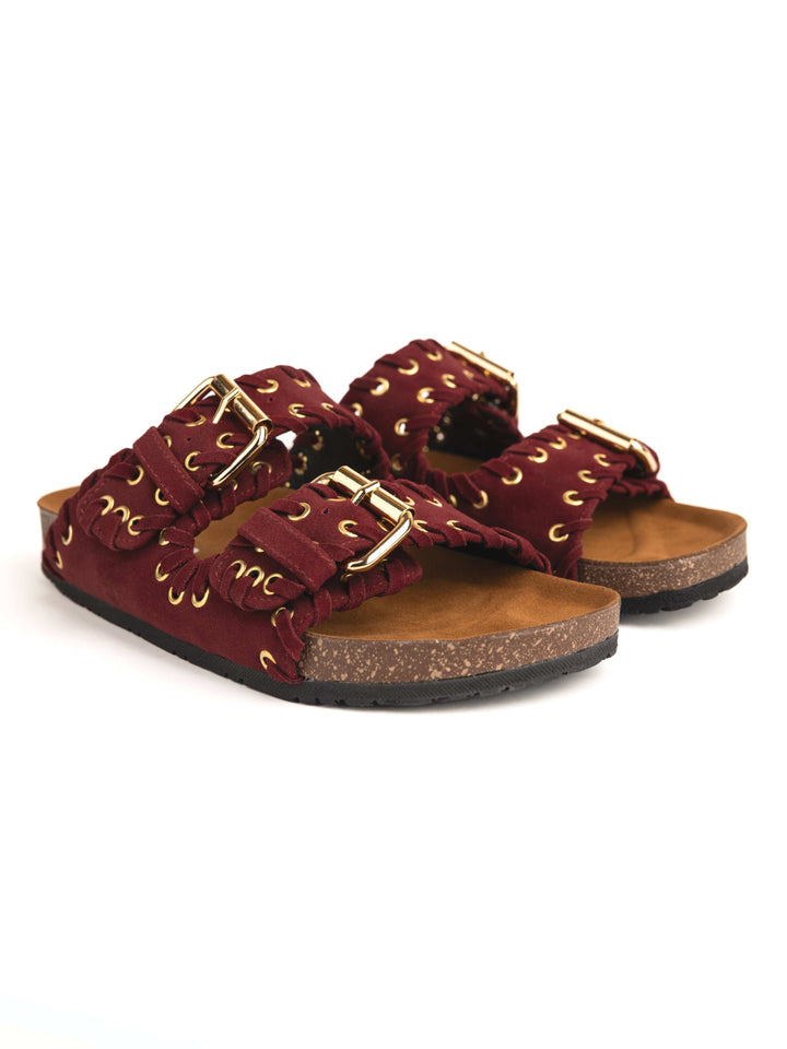 Zhivago Women Women Summer Slides Kea Burgundy