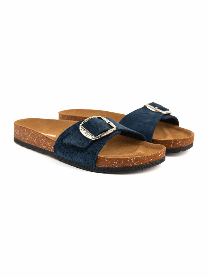 Zhivago Women Women Summer Slides Blue / 36 Mono - Genuine Leather