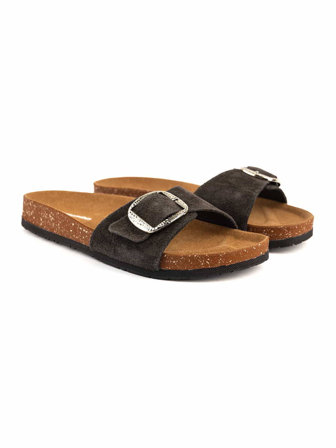 Zhivago Women Women Summer Slides Grey / 36 Mono - Genuine Leather