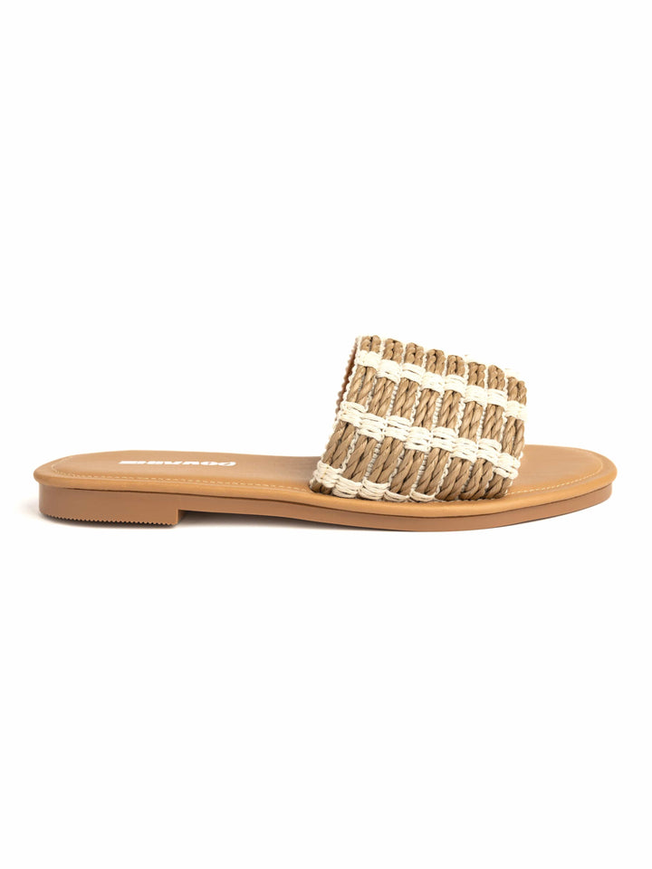 Zhivago Women Women Summer Slides Rafia Beige