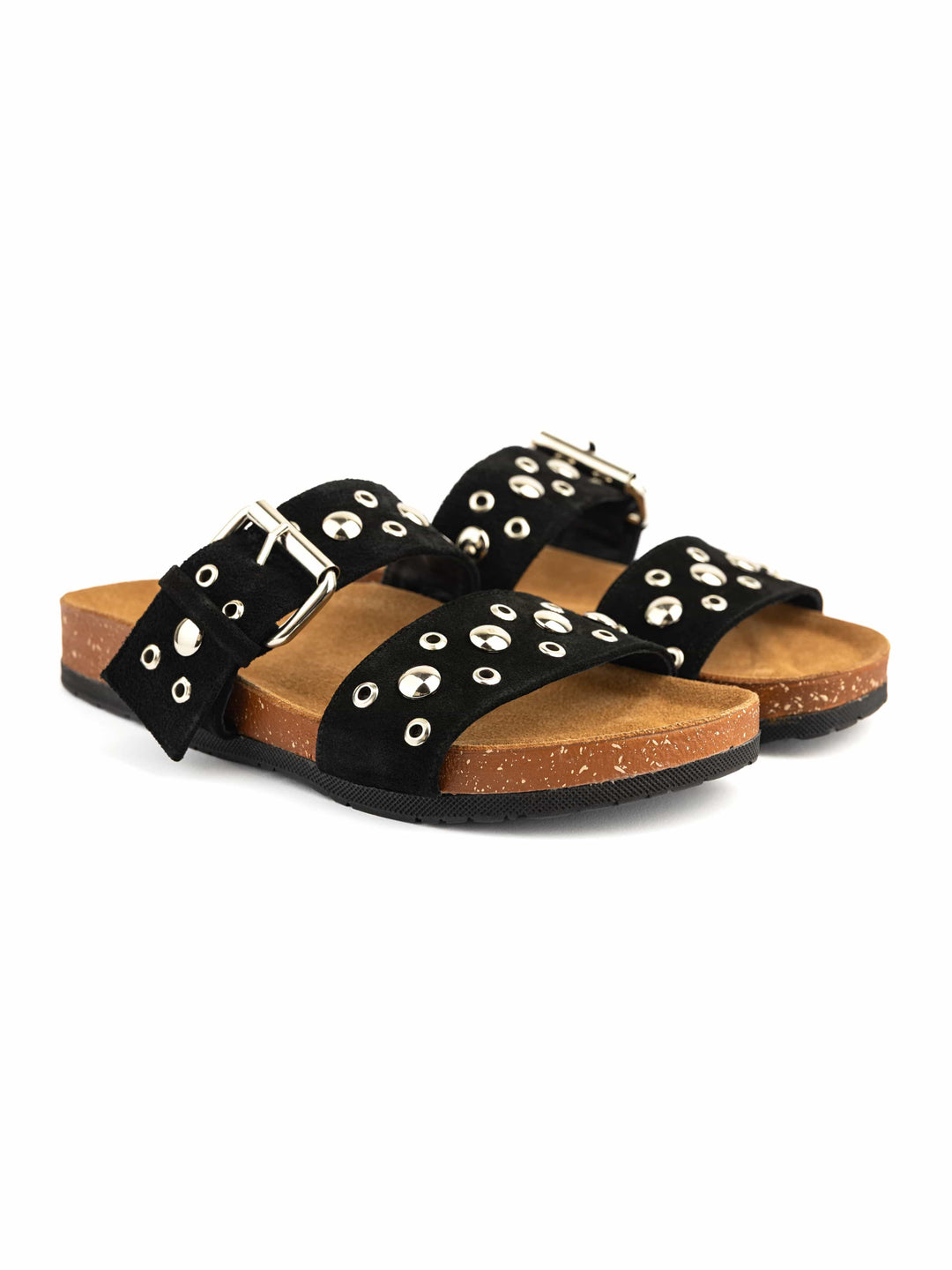 Zhivago Women Women Summer Slides Black / 36 Rivet