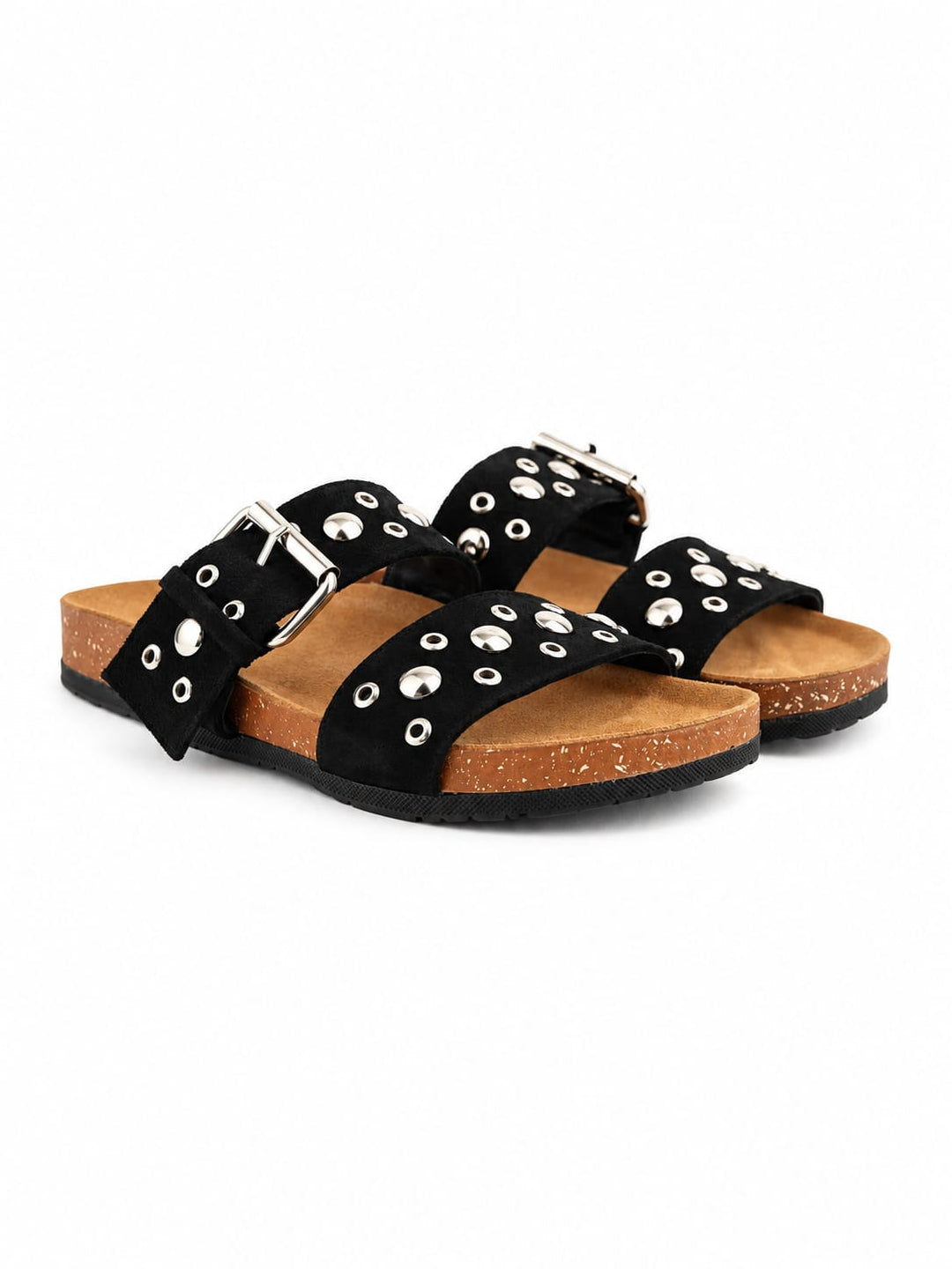 Zhivago Women Women Summer Slides Black / 36 Rivet