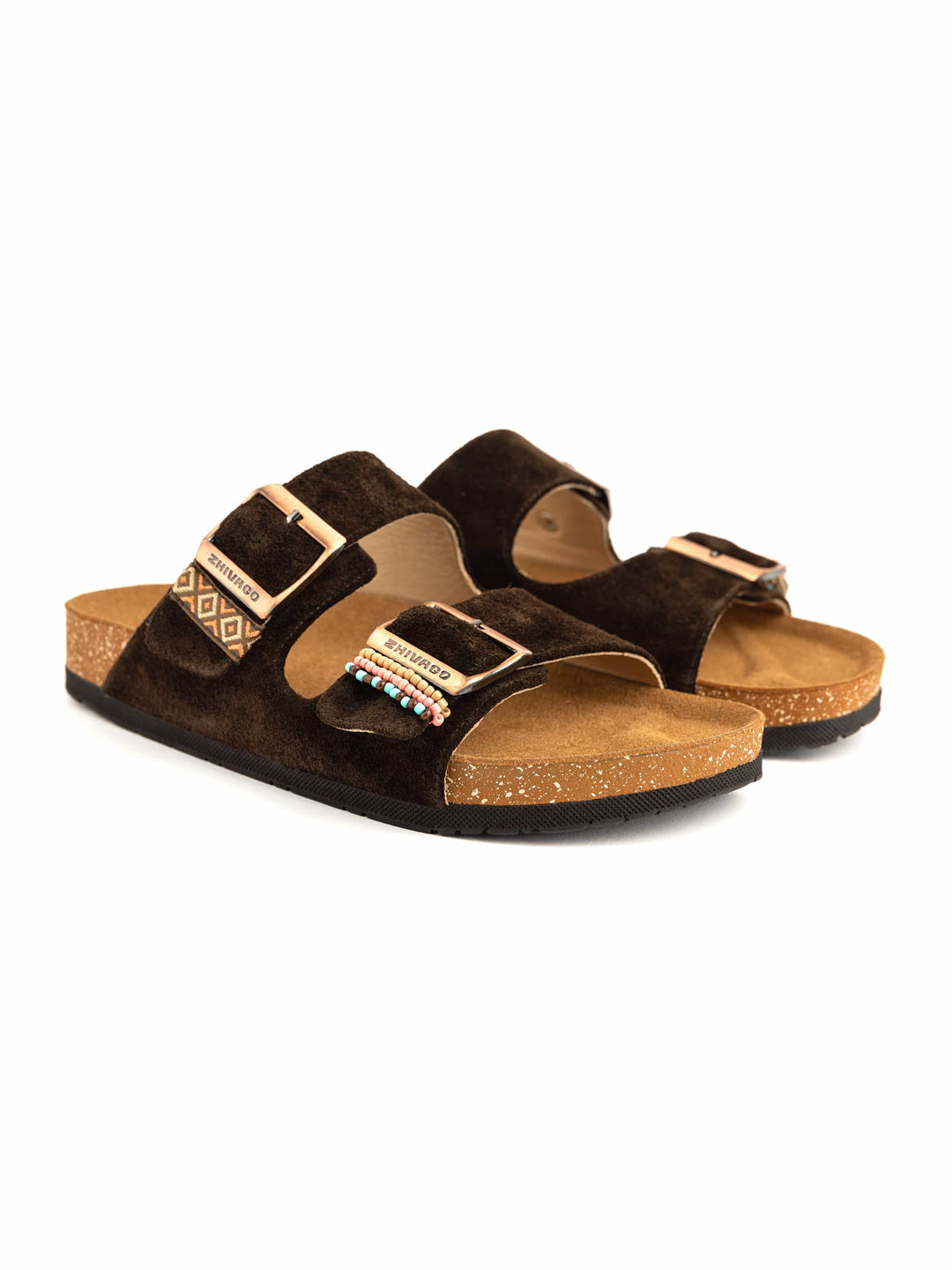Zhivago Women Women Summer Slides Brown / 36 Stack - Genuine Leather