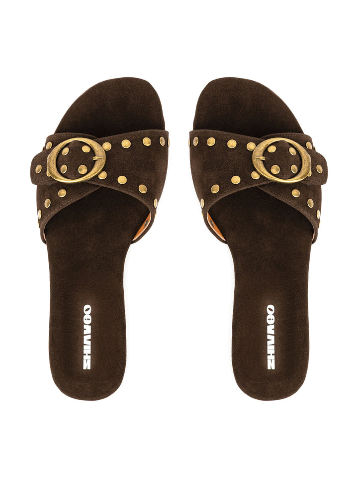 Zhivago Women Women Summer Slides Vee Brown