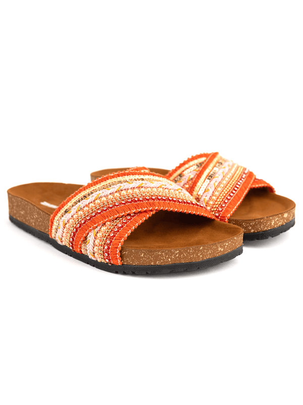 Zhivago Women Women Summer Slides Vila Orange