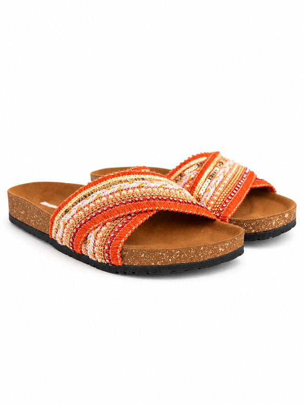 Zhivago Women Women Summer Slides Orange / 36 Vila