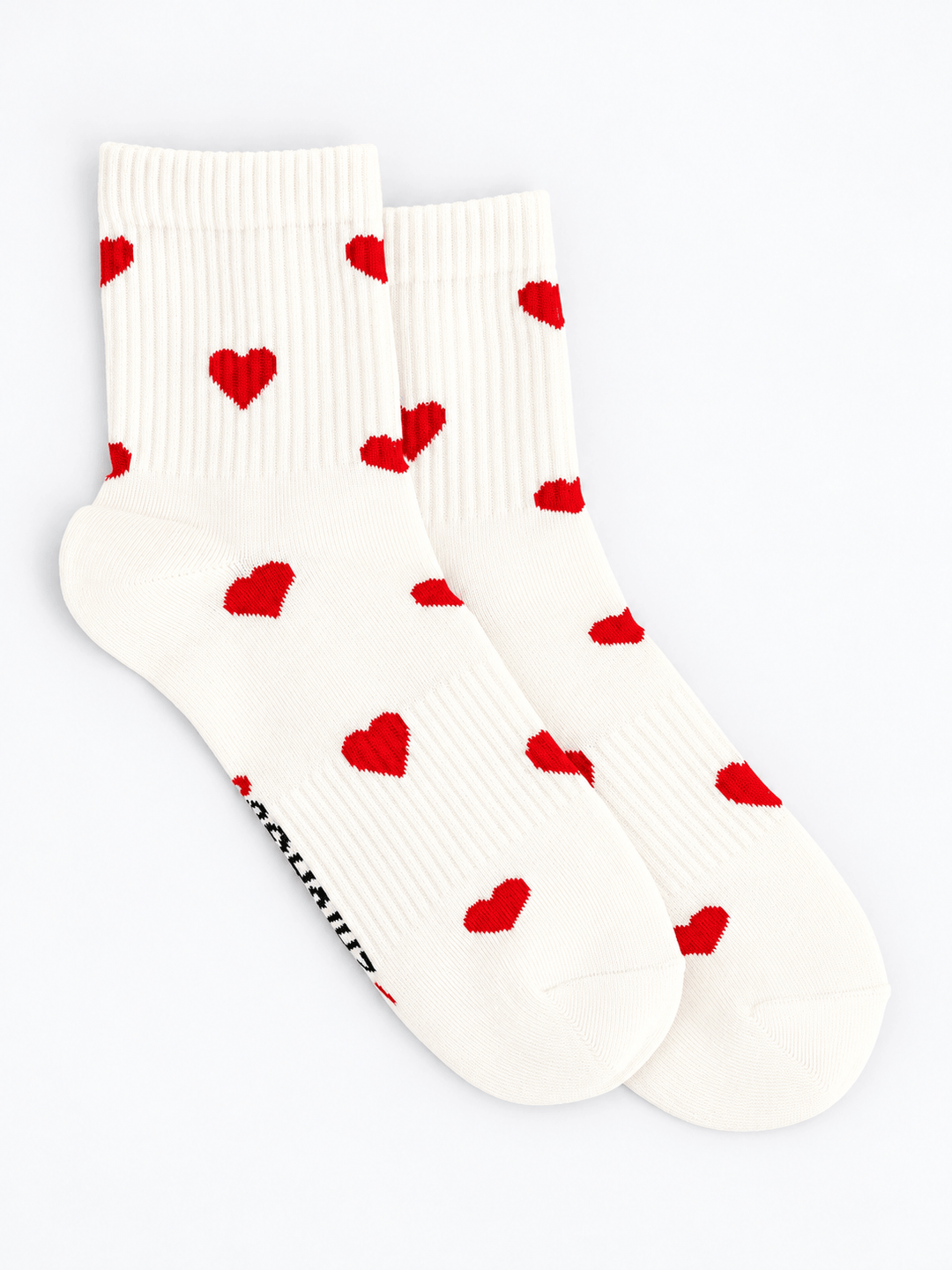 Zhivago Women Women Winter Slides All-Over Hearts socks