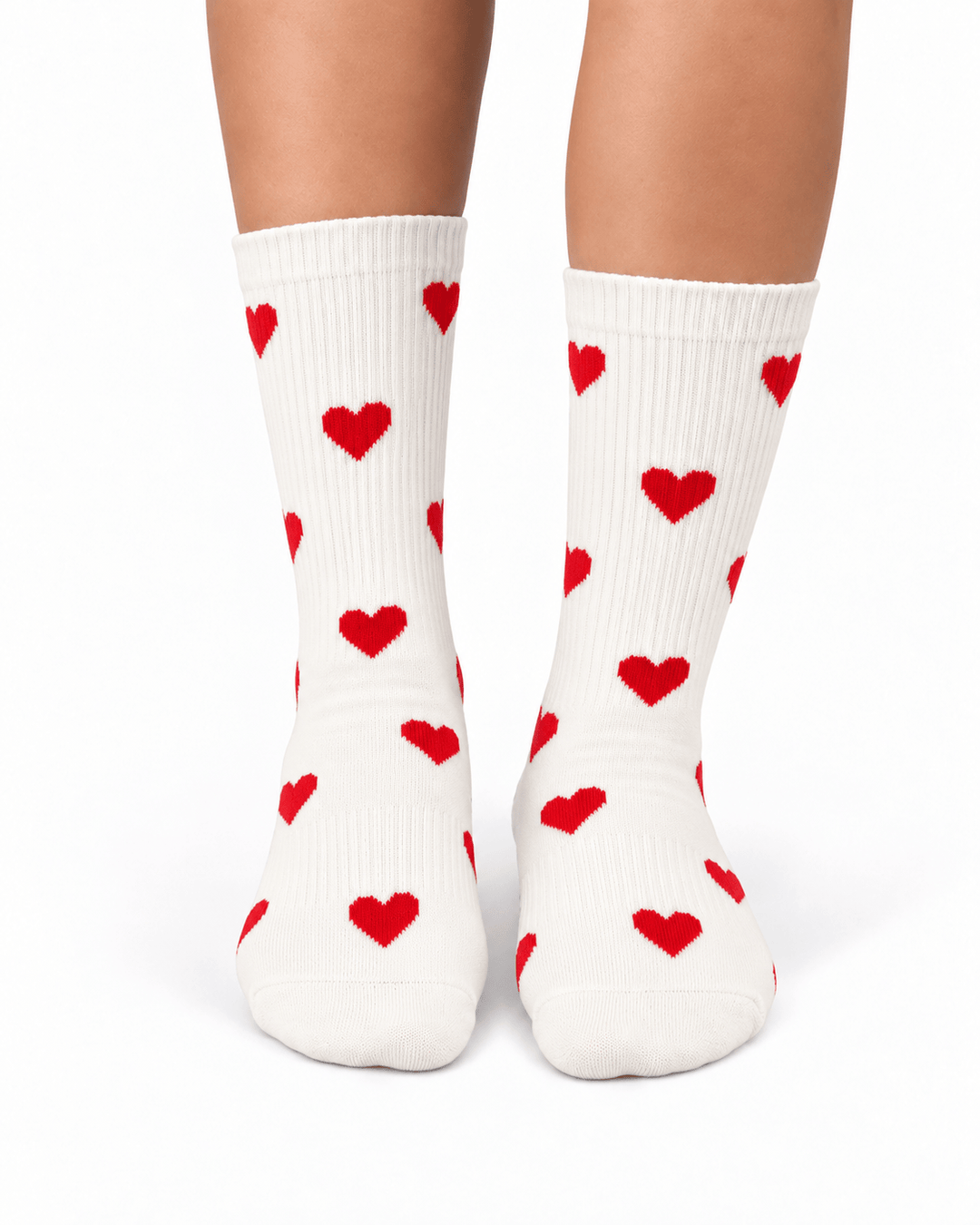 Zhivago Women Women Winter Slides All-Over Hearts socks