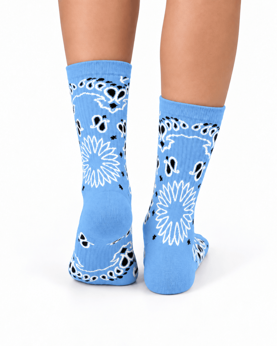 Zhivago Women Women Winter Slides Bandana Crew Socks