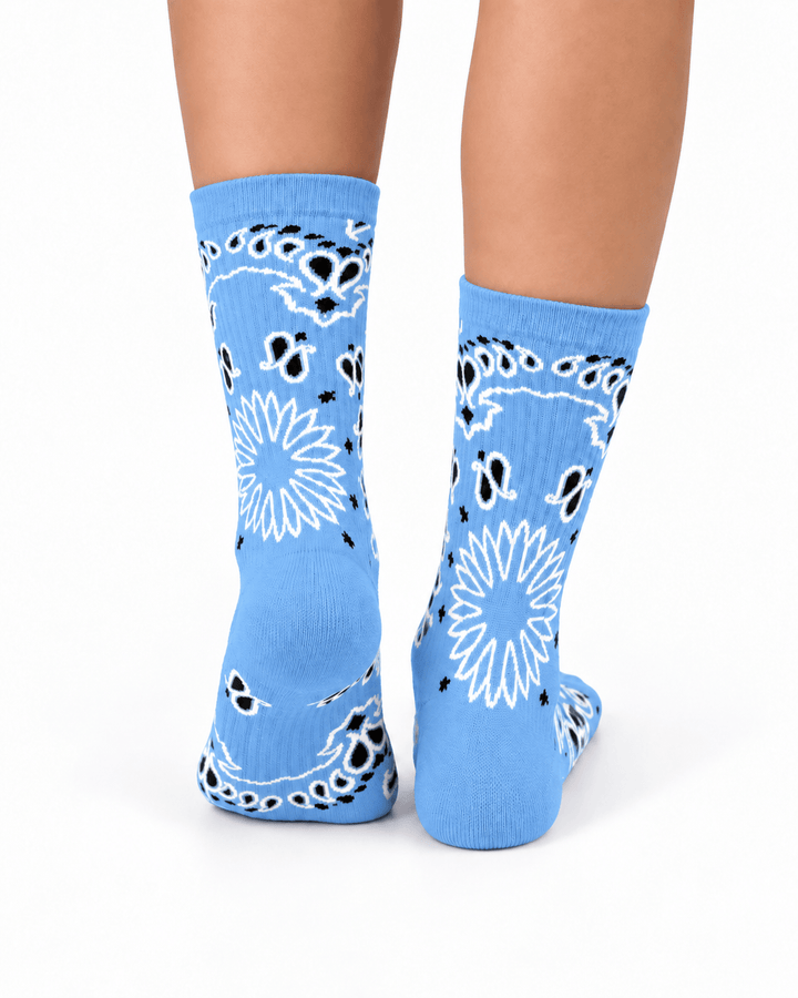 Zhivago Women Women Winter Slides Bandana Crew Socks