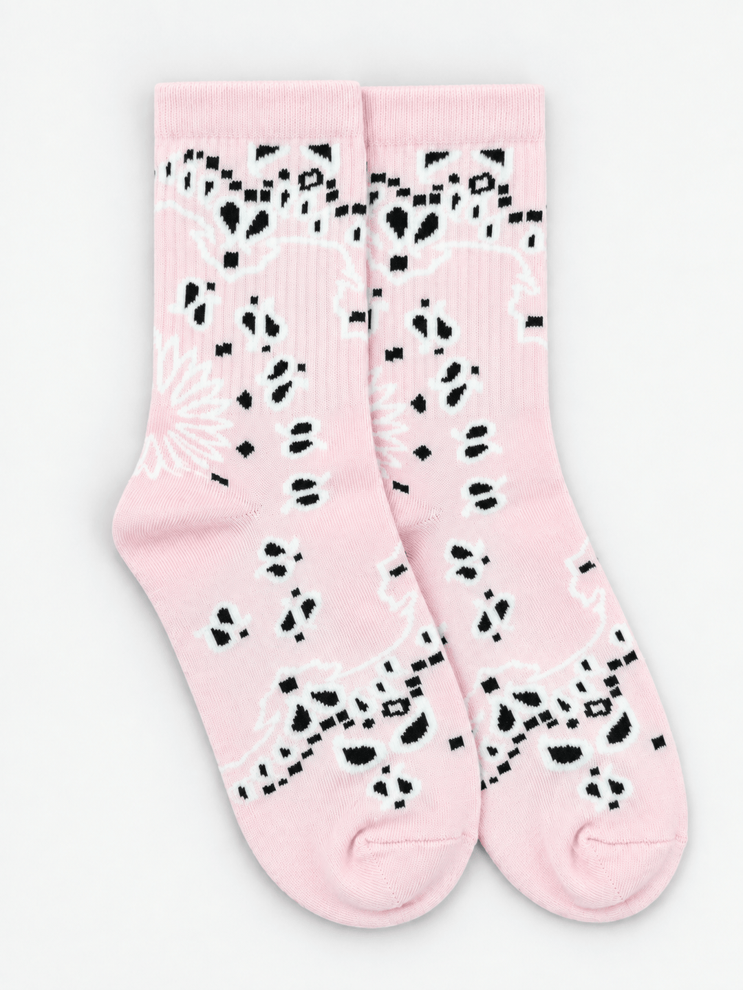 Zhivago Women Women Winter Slides Blush Pink Bandana Crew Socks