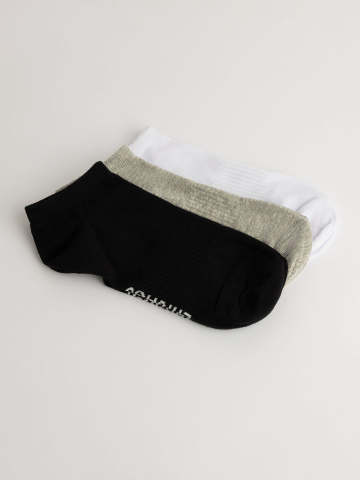 Zhivago Women Women Winter Slides Essential Core Colors Low-Cut Sock Set – 3 Pack