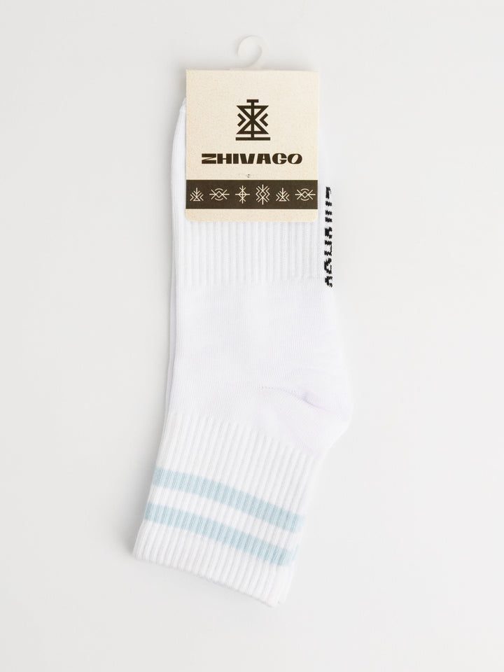 Zhivago Women Women Winter Slides Minimalist Sky Quarter Socks