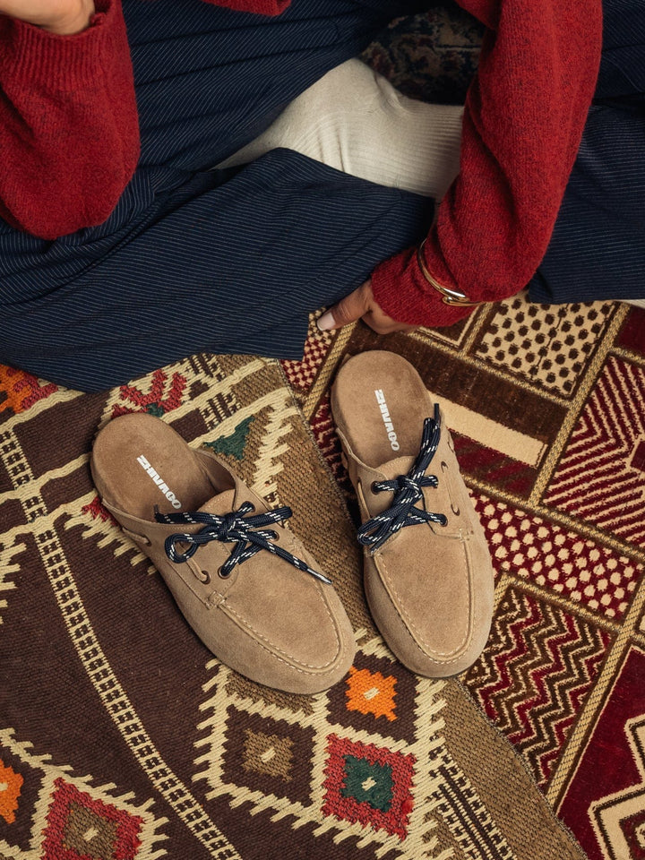 Zhivago Women Women Winter Slides Neya Beige - Genuine Leather