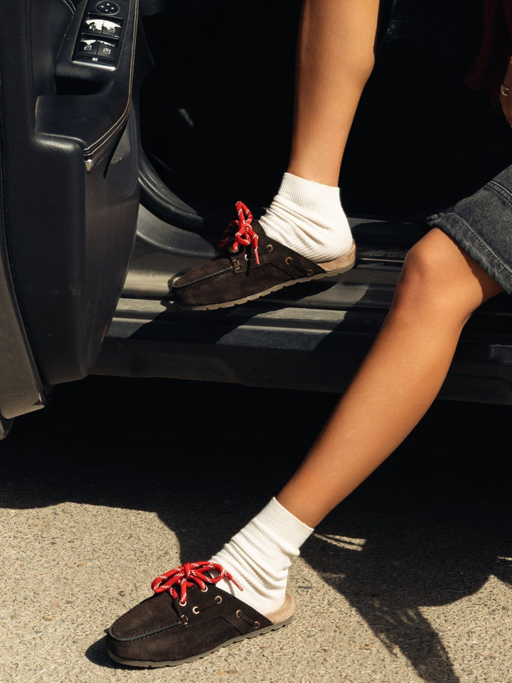 Zhivago Women Women Winter Slides Neya Brown - Genuine Leather