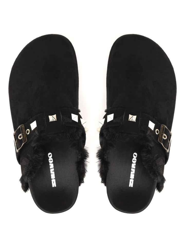 Zhivago Women Women Winter Slides Studdy Black