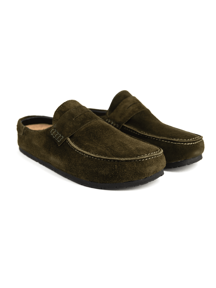 Zhivago Women Women Winter Slides Terra Olive Green - Genuine Leather