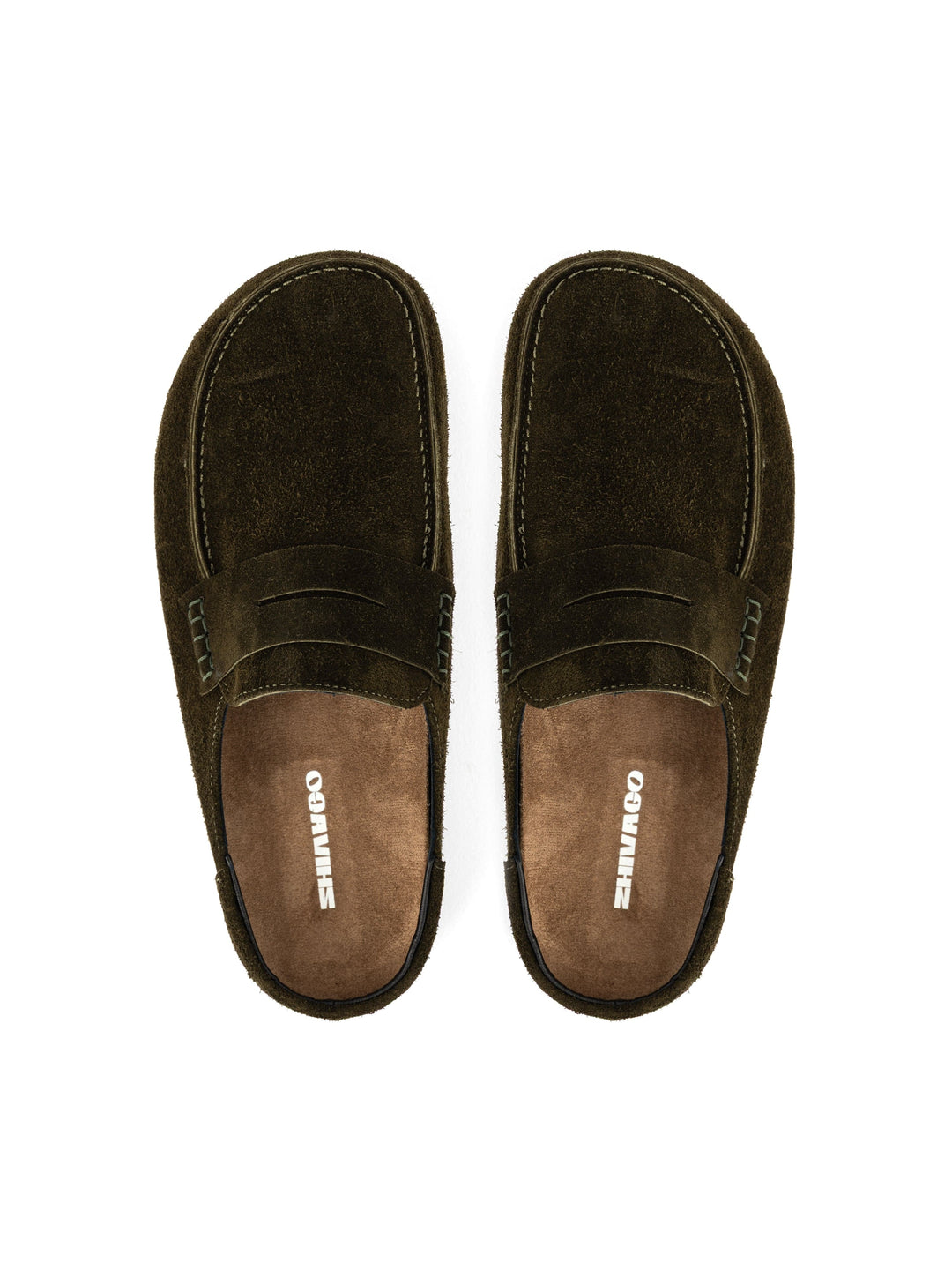 Zhivago Women Women Winter Slides Terra Olive Green - Genuine Leather