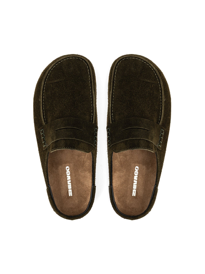 Zhivago Women Women Winter Slides Terra Olive Green - Genuine Leather