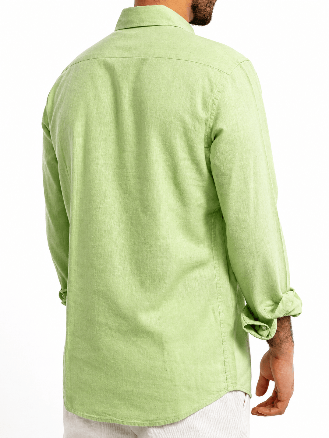 Zhivago x Nuuk Men Linen Shirt Light Green Linen Shirt