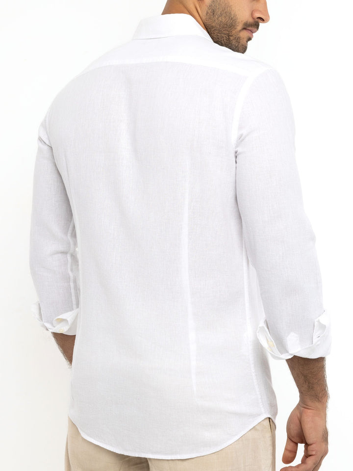 Zhivago x Nuuk Men Linen Shirt White Linen Shirt