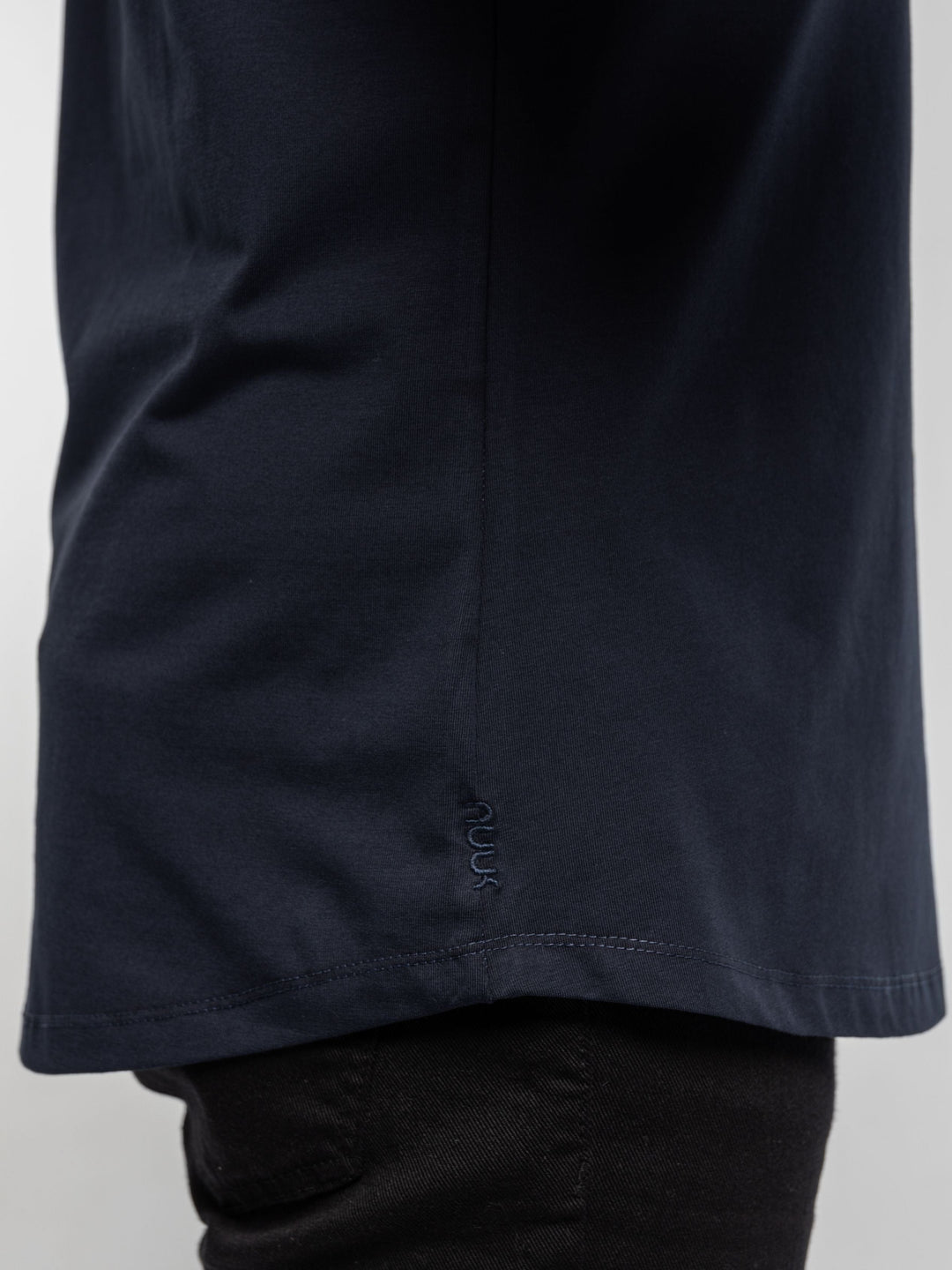 Zhivago x Nuuk Men Polo Shirt Navy Blue Curved Hem Polo: SLS Comfort