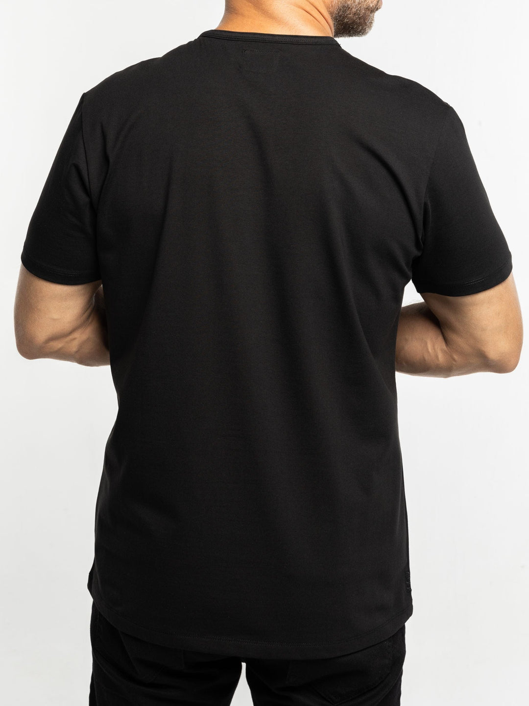 Zhivago x Nuuk Men T-shirt Black Straight Hem T-Shirt: SLS Comfort