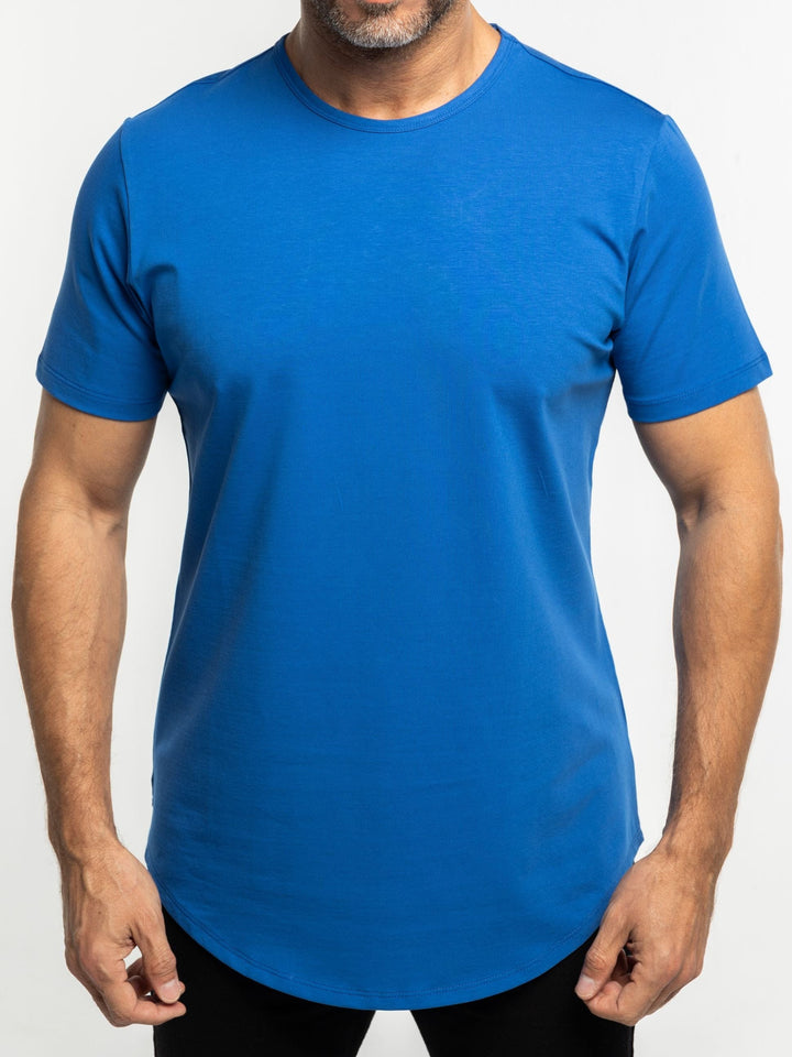 Zhivago x Nuuk Men T-shirt Blue Curved Hem T-Shirt: SLS Comfort