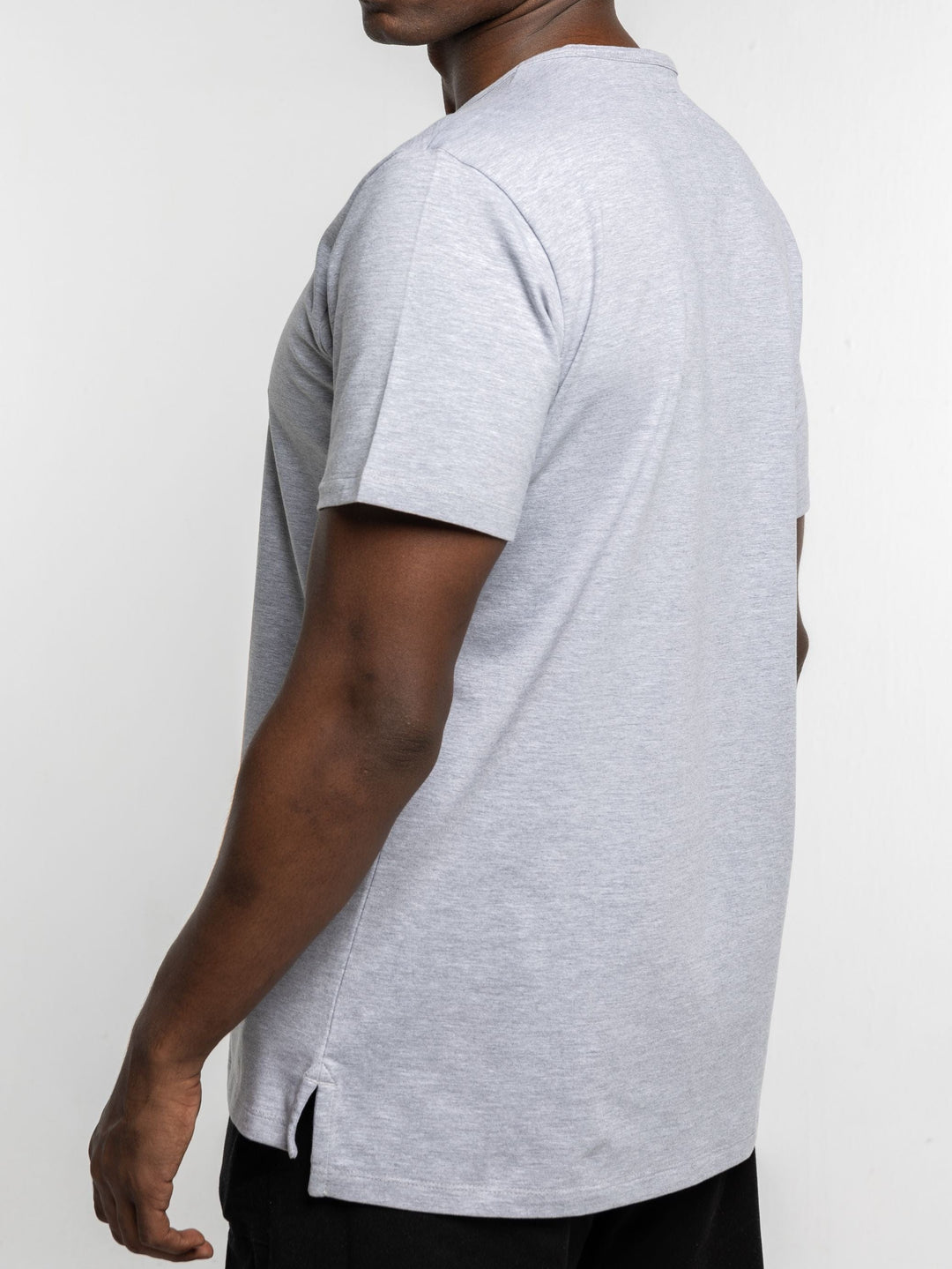 Zhivago x Nuuk Men T-shirt Grey Split Hem T-Shirt: SLS Comfort