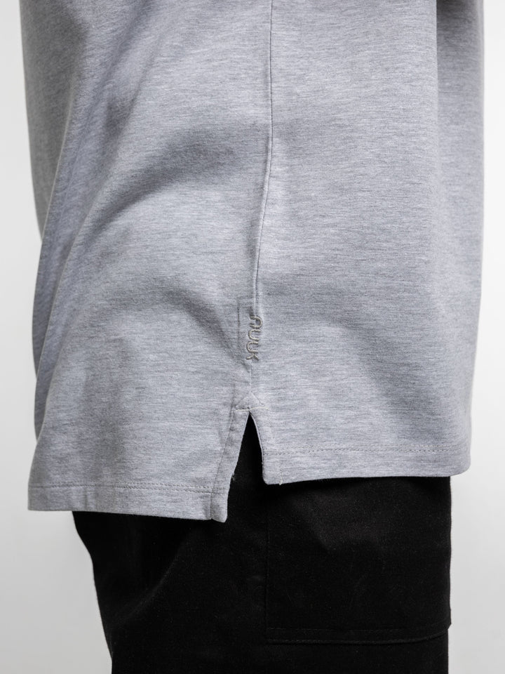 Zhivago x Nuuk Men T-shirt Grey Split Hem T-Shirt: SLS Comfort
