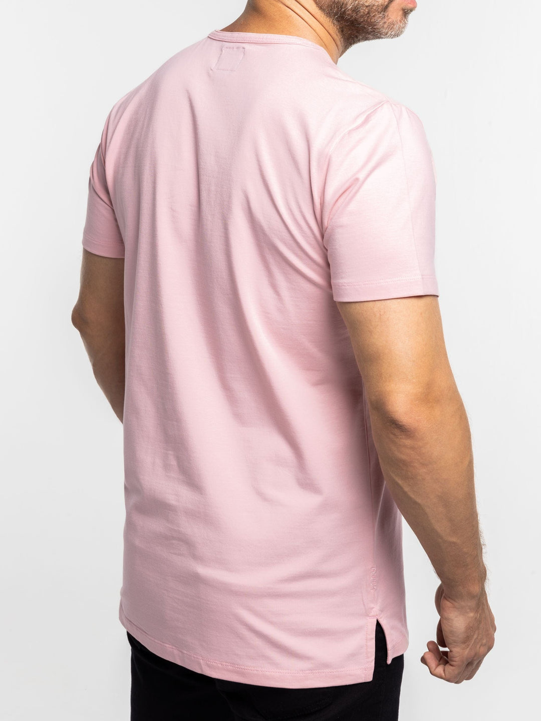 Zhivago x Nuuk Men T-shirt Light Rose Split Hem T-Shirt: SLS Comfort