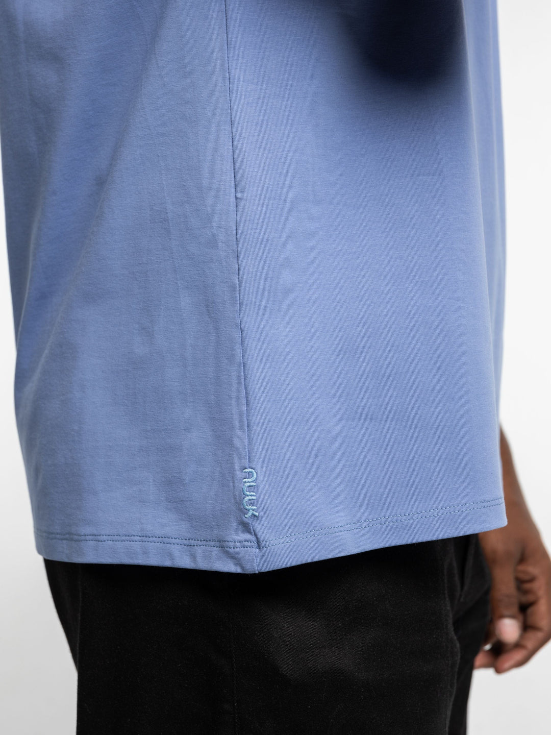 Zhivago x Nuuk Men T-shirt Slate Blue Straight Hem T-Shirt: SLS Comfort
