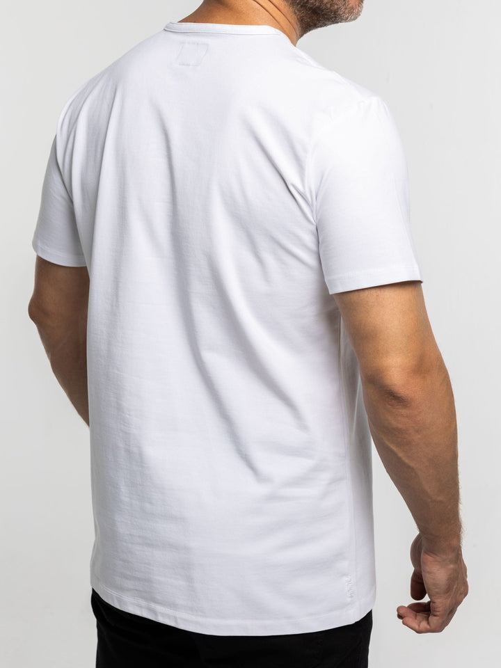 Zhivago x Nuuk Men T-shirt White Straight Hem T-Shirt: SLS Comfort