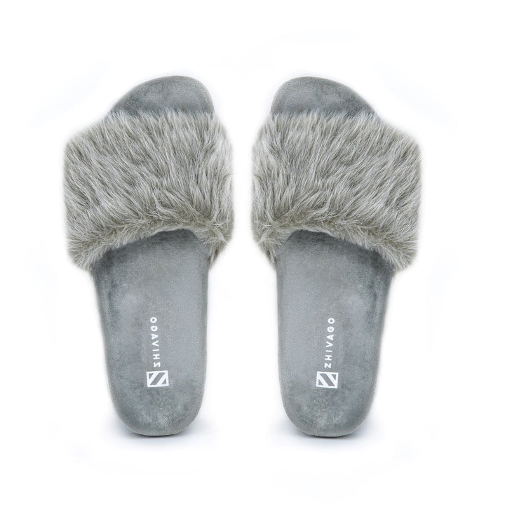 Zhivago Women Slides Snuggies Grey
